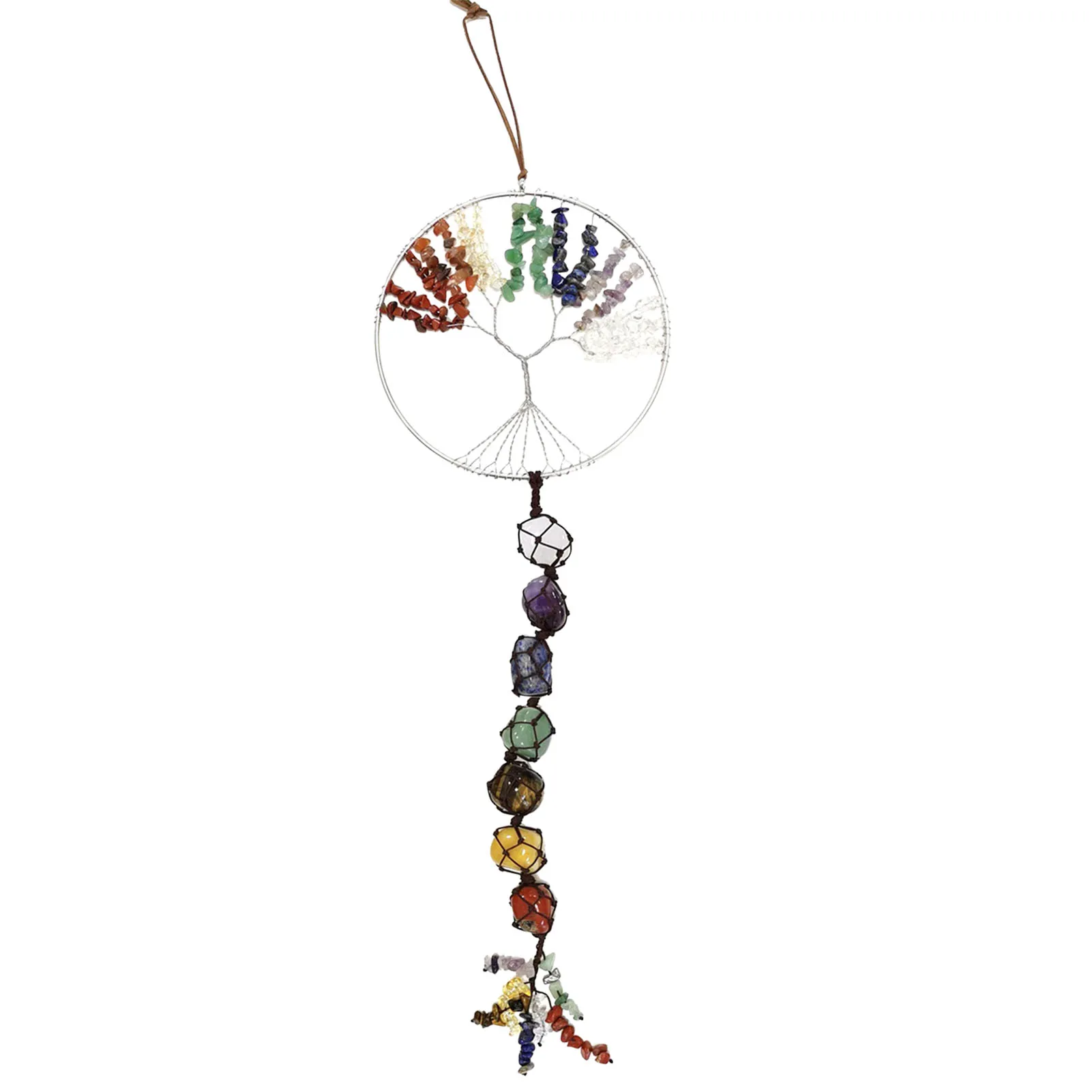 

Tree Stone Crystals 7 Colors Crystal Ornament For Wall Meditation Window Party Home Decor