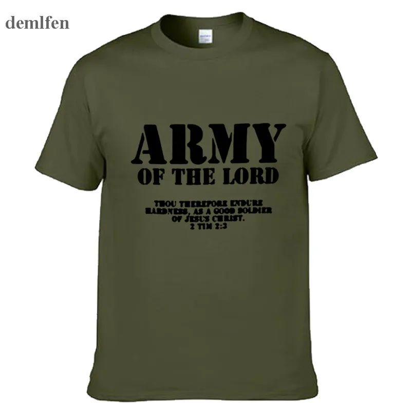 Army Of The Lord Christian Jesus Christ Men And Women Couples Matching T-Shirt Novel Style Custom Printing T Shirt Plus Size
