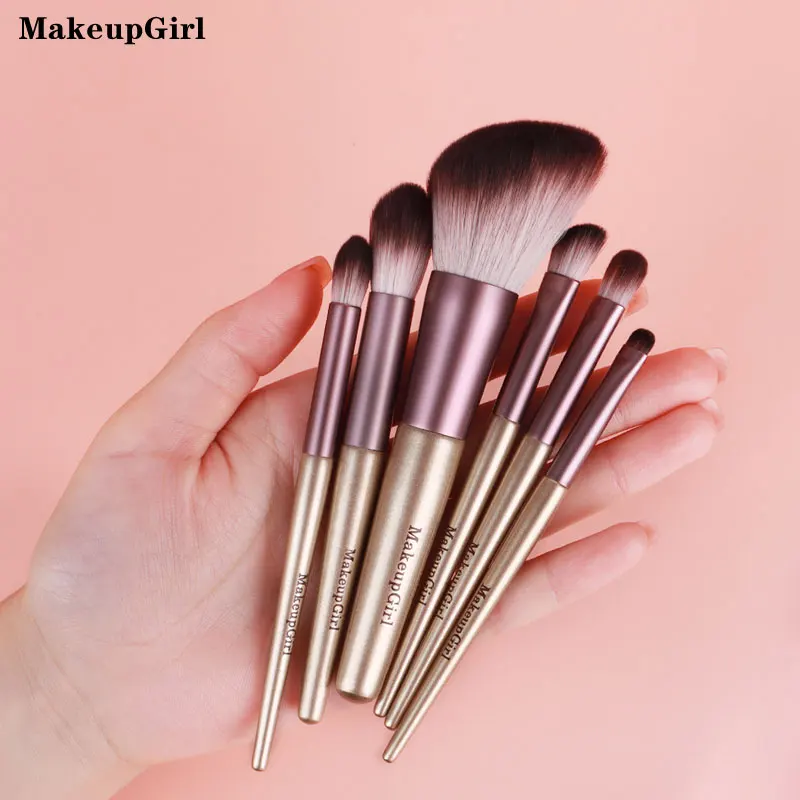 

MakeupGirl Black Natural Animal Goathair Makeup Brushes Soft Fluffy Professional Makeup High Quality Eye Shadow Blush Brush