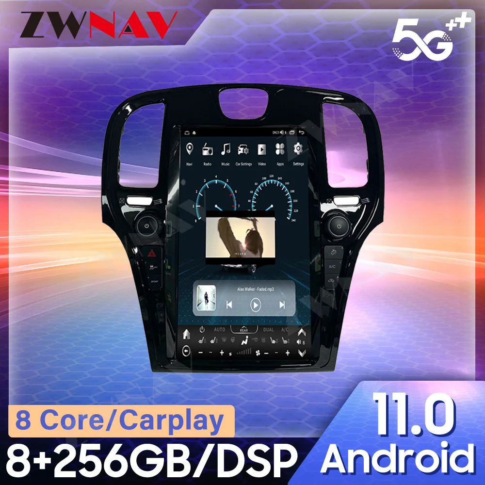 

For Chrysler 300C 2013-2019 Tesla Style Android Car GPS Navigation Multimedia Player Car Radio Head Unit Player