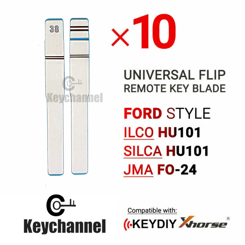 Флип-брелок 10X модель HU101 для модели KD складной Автомобильный ключ Ford Fusion Focus Land Rover