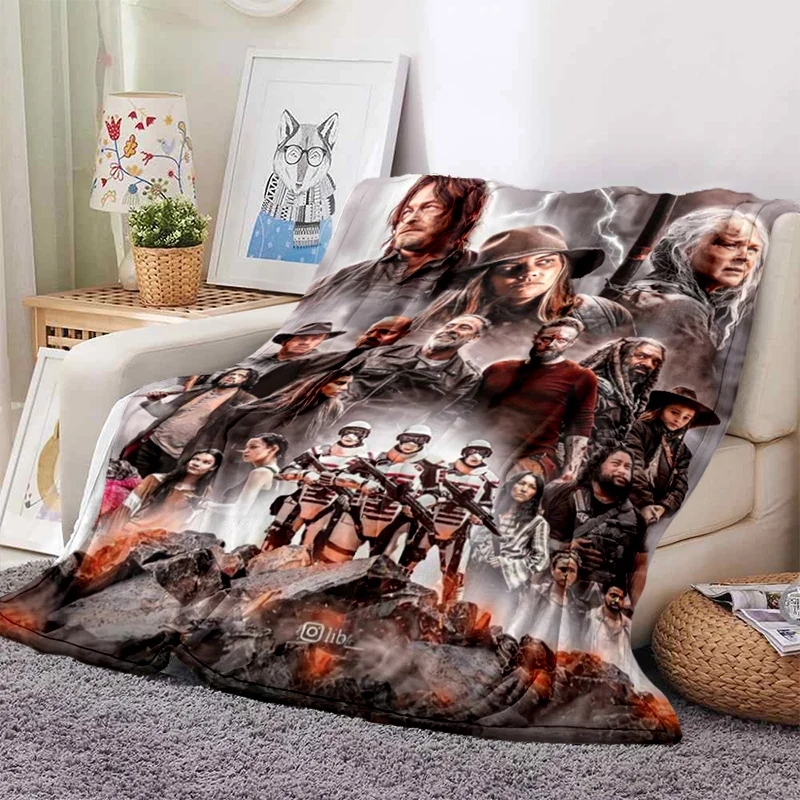 

Drama The Walking Dead Series Soft Throw Blanket Throw Blanket Soft Cartoon Printed Bedspread Bedspread Sofa Gift