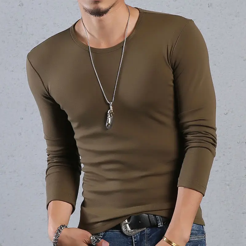 

Мужские однотонные весенние повседневные мужские футболки, высококачественные мужские топы, классическая одежда, мужские футболки B19