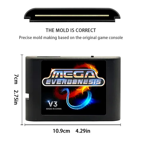 EVERGENESIS Mega Drive V3 Pro 3000 в 1 EDMD Remix игровая карта для SEGA