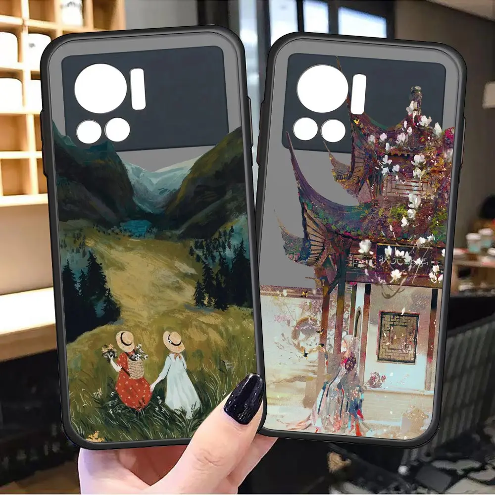 

Cartoon Scenery Girl Anime Comic Matte For Tecno Note 11 10 8i 8 7 Spark 8 8p 6Air 6Go 6 5 Snart6 Camon 17p 15 Pova 3 Neo Kc8 5G