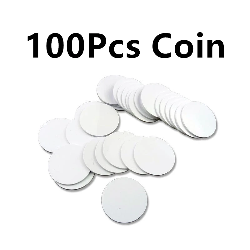 

100 шт. Ntag215 NFC-метки, наклейка для телефона, RFID-метка, 25 мм, карта для монет