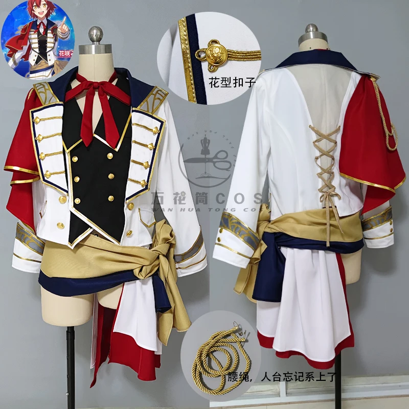 

COS-KiKi Anime Vtuber Hanasaki Miyabi HOLOSTARS Idol Game Suit Cosplay Costume Handsome Uniform Halloween Party Role Play Outfit