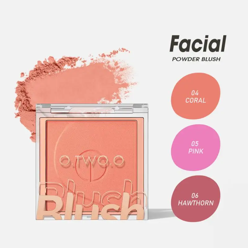 

O.TWO.O Blush Stick Cream Blusher Blendable Waterproof Long-lasting Lip Cheek Eye Multi-use Stick For Women Cosmetics 6 Color