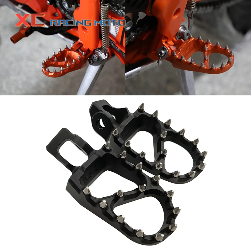 

Motorcycle Foot Pegs Rest FootRest Footpegs Pedals For Husqvarna TCFC TE TX FX FS KTM SX SXF XC XCF XCW EXC EXCF 125 250 350 450