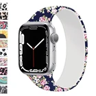 Ремешок силиконовый Solo Loop для Apple Watch Band 44 мм 40 мм 38 мм 42 мм 45 мм 41 мм, iWatch Series 543SE67