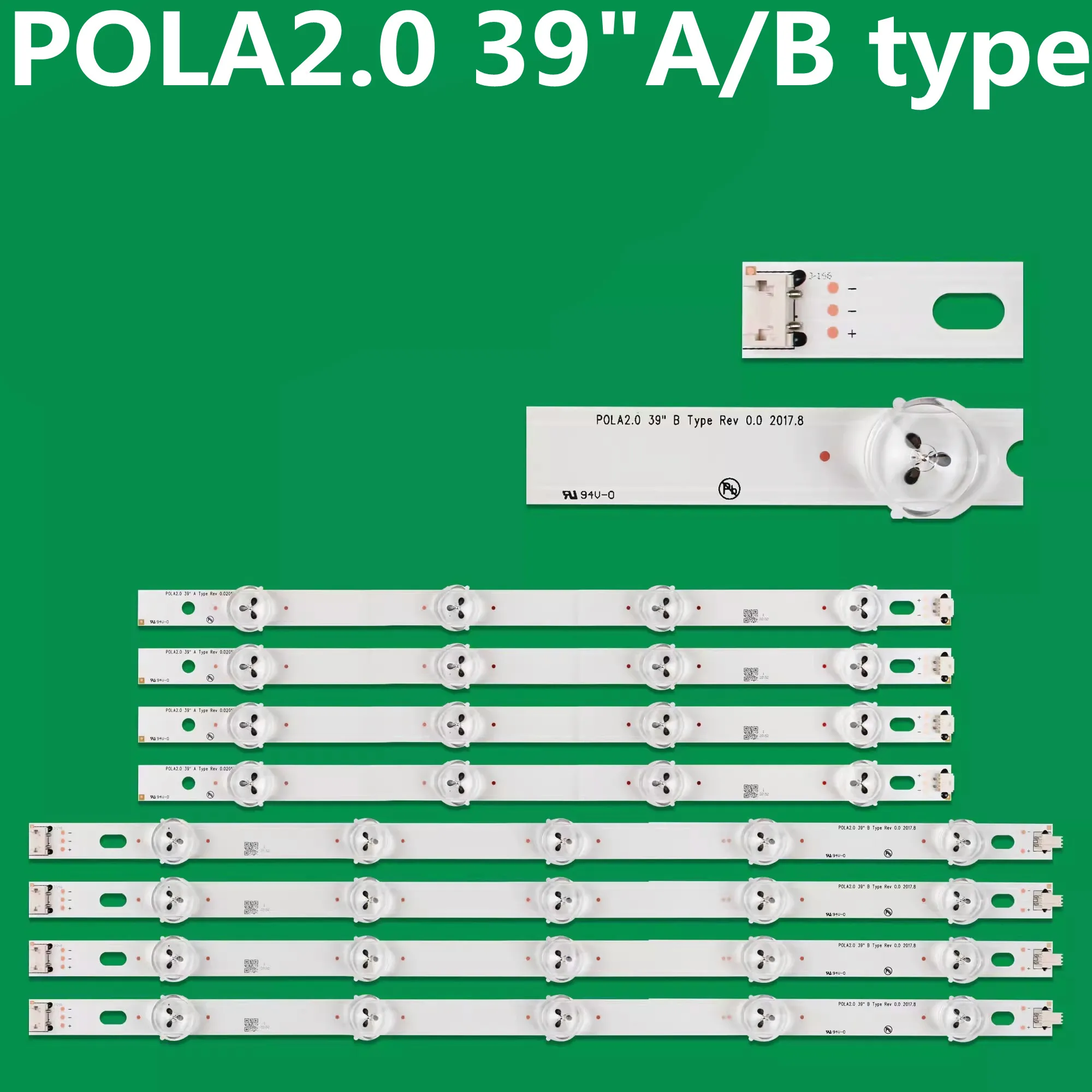 10 шт. светодиодных лент для подсветки POLA2.0 39AB 39LN5100 39LN5300 39LN5400 39LN5700 39LA620S 39LA6136 39LA6200 39LA615V 39LA620V (art.: 3920db95fea3e) - 3920db95fea3e