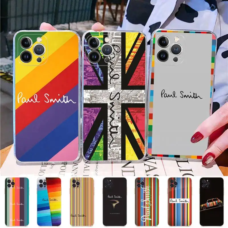 

S-Smith-fashion-P-Paul brand Phone Case Silicone Soft for iphone 14 13 12 11 Pro Mini XS MAX 8 7 6 Plus X XS XR funda