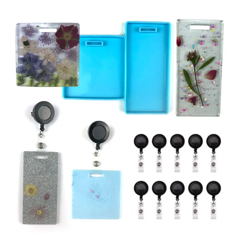 

Женская силиконовая форма для рабочего удостоверения, форма для студенческих карт, медсестры, форма для смолы ручной работы, искусственная кожа для изготовления ювелирных изделий