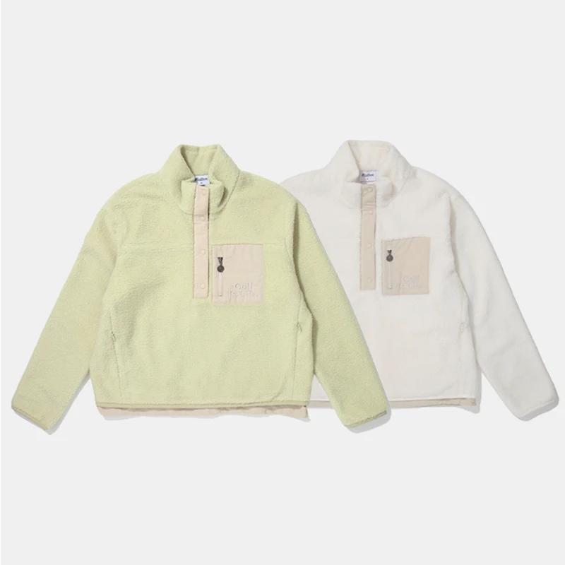 

Golf sweater Lamb cashmere sweater White golf Wear for women