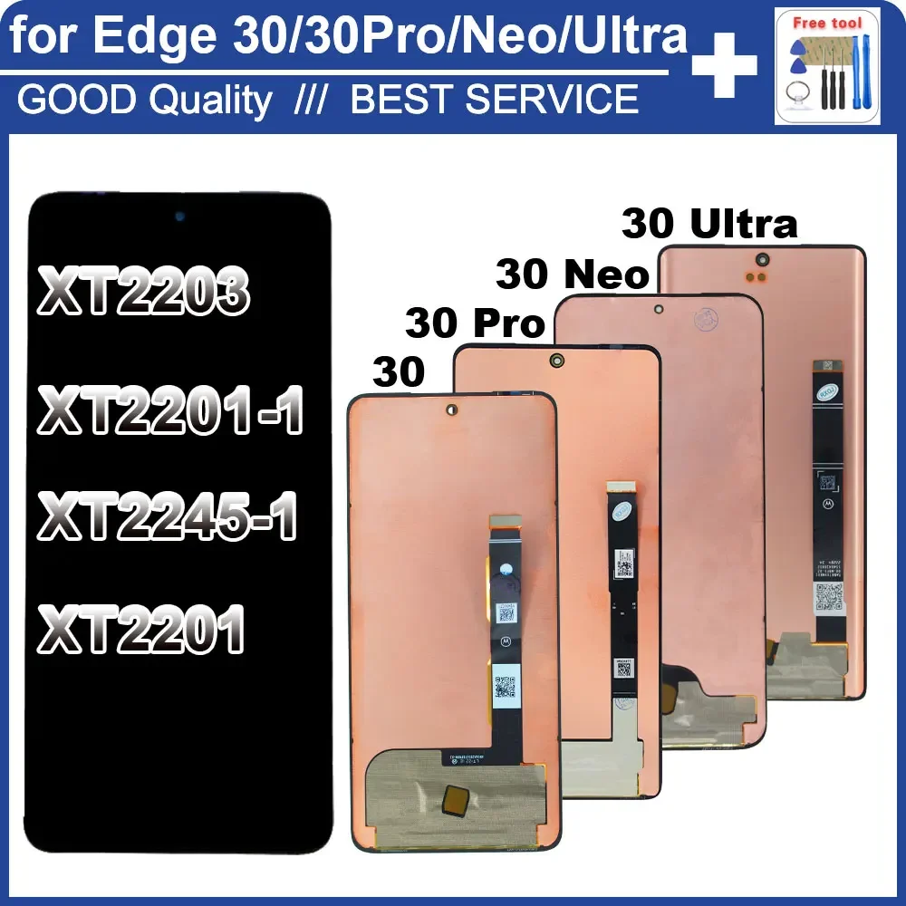 Новый ЖК-дисплей для Motorola Moto Edge 30 Ultra 2022 XT-2201 сменный преобразователь сенсорного