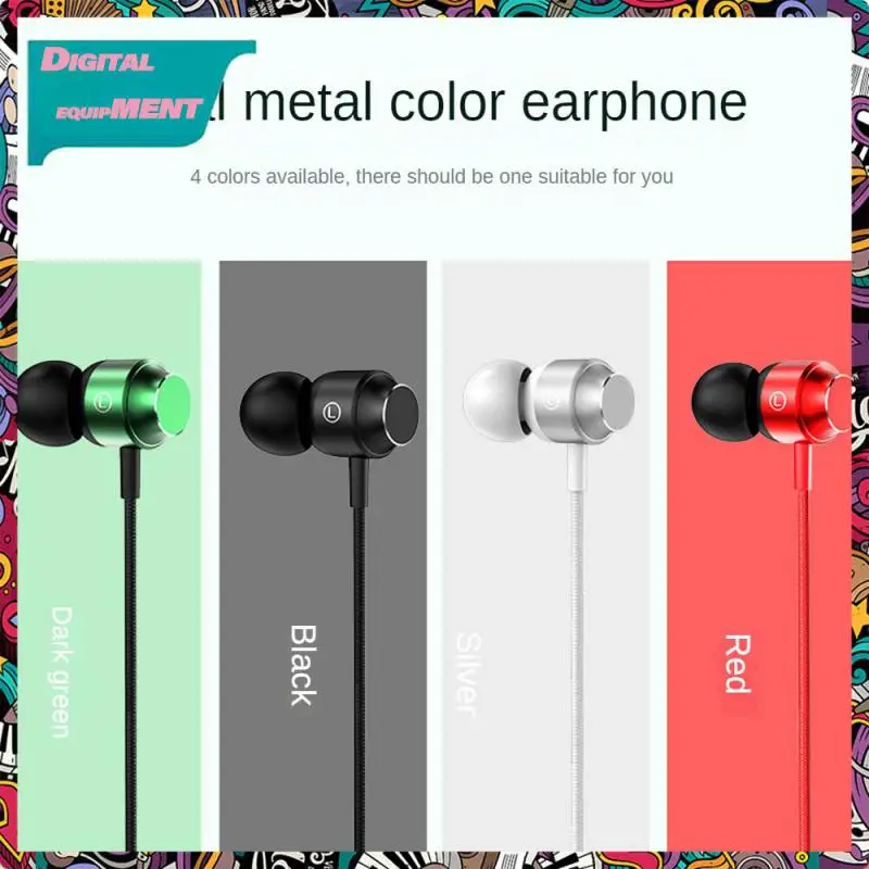 

With Mic Common Headset Adjustable Upgrade Version Stereo Sports Earphones In-ear Headphones For Android Wired Earpiece Earphone
