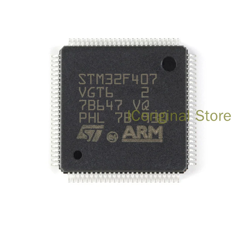 

Stock Original STM32F407VGT6 VET6 ZET6 IET6 ZGT6 IGT6 LQFP-100 Microcontrollers 32-bit ARM processor ST chip