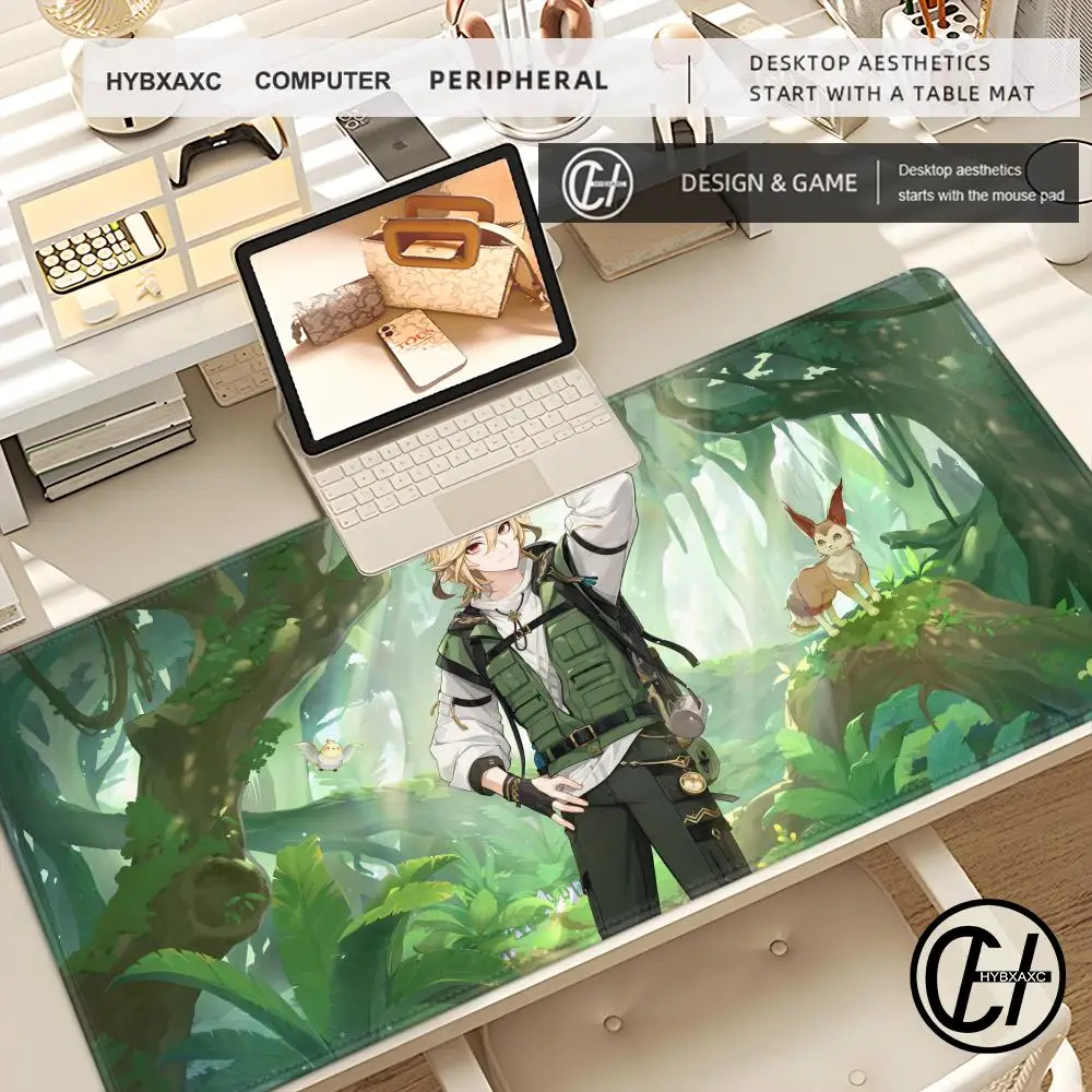 Коврик для мыши Gamer XXL Custom Home Настольный коврик Genshin Impact Kaveh Коврики Стол ковра из