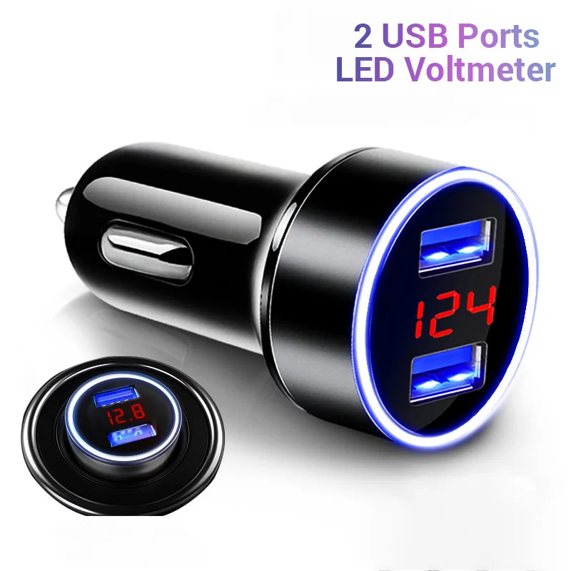 

Автомобильное зарядное устройство с 2 USB-портами, 5 В/3,1 А, 12 В/24 В