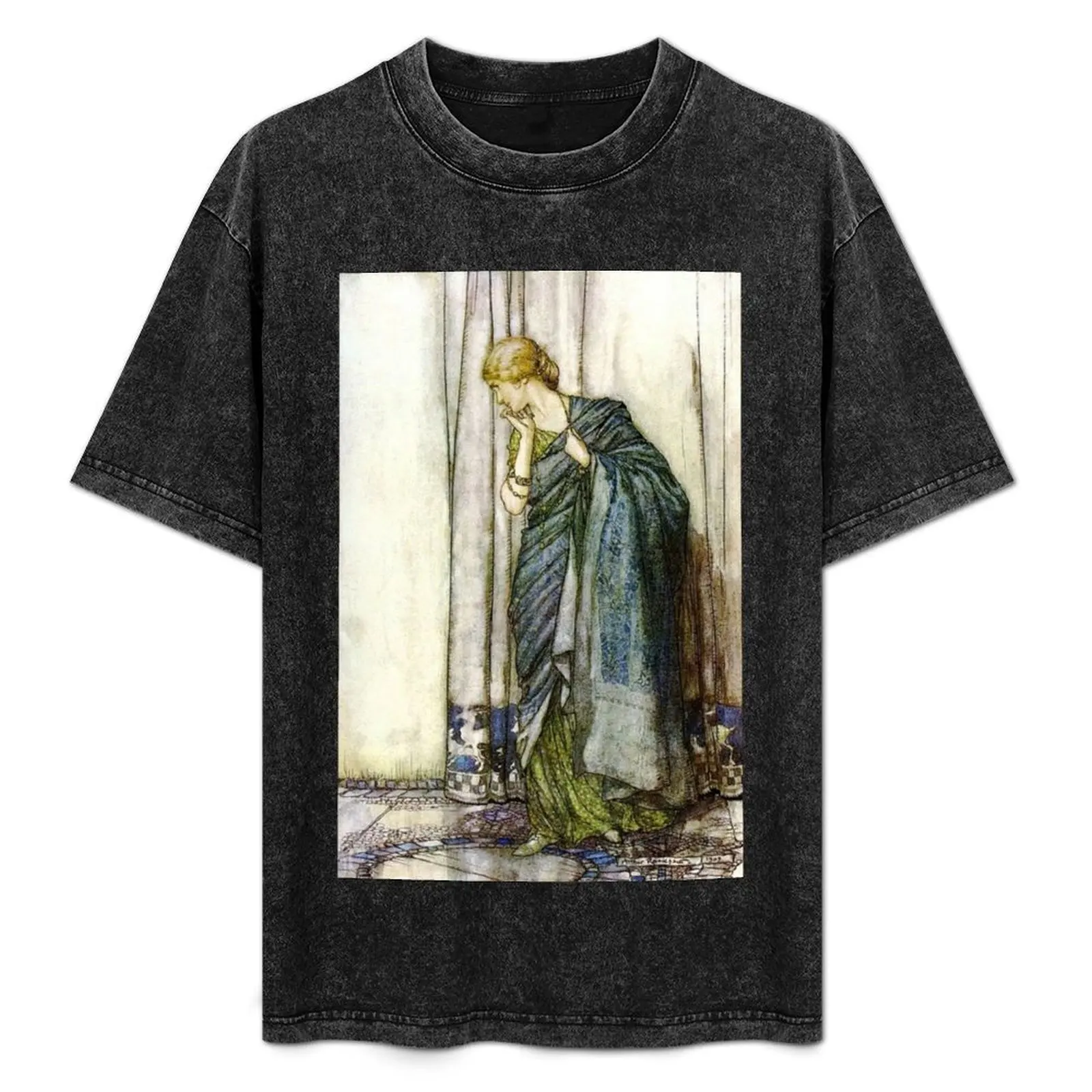 Фото Футболка Helena - Midsummer Night's Dream - Arthur Rackham, устойчивая к выцветанию, повседневная футболка №1