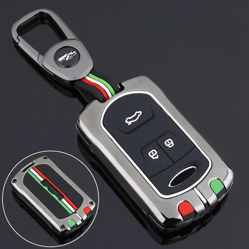

Car Key Cover For Chery Tiggo 8 7 5X 2019 2020 Smart Keyless Remote Fob Protect Case Keychain Holder Accessories Car-Styling