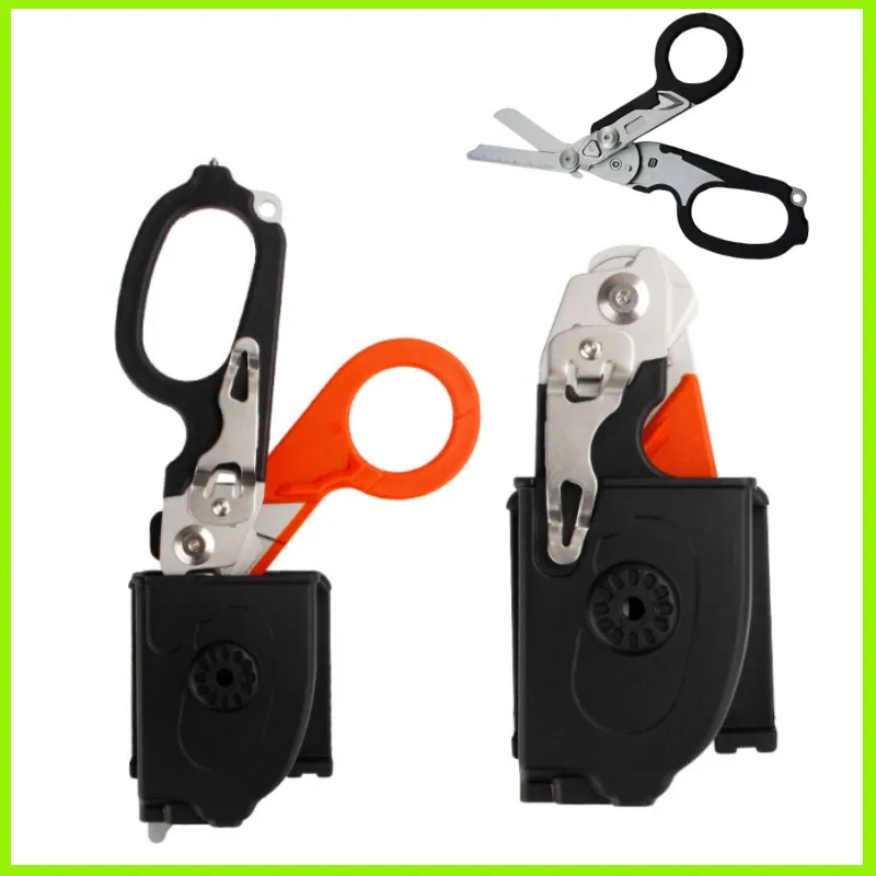 

Multifunction Mini Portable Emergency Raptors Shears Tactical Folding Scissors Outdoor Survival Tool