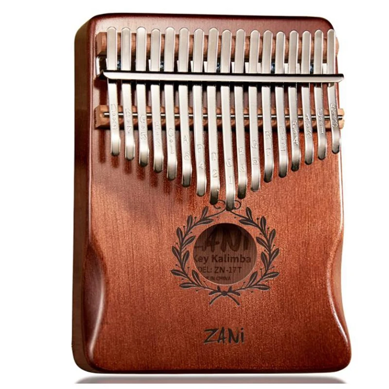

Quality Zani 17 Keys Kalimba Thumb Piano With Engraved Notes Olive Branch Finger Piano Musical Instrument For Kids Beginner,Etc