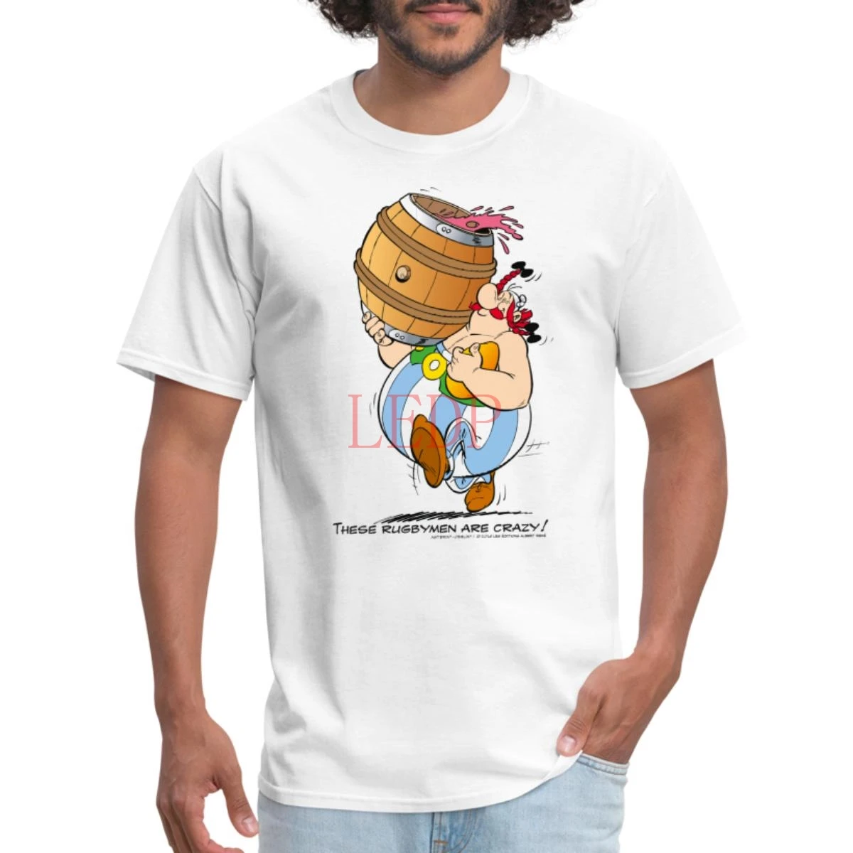 

Футболка Asterix Obelix для регби, 100% хлопок, Мужская футболка