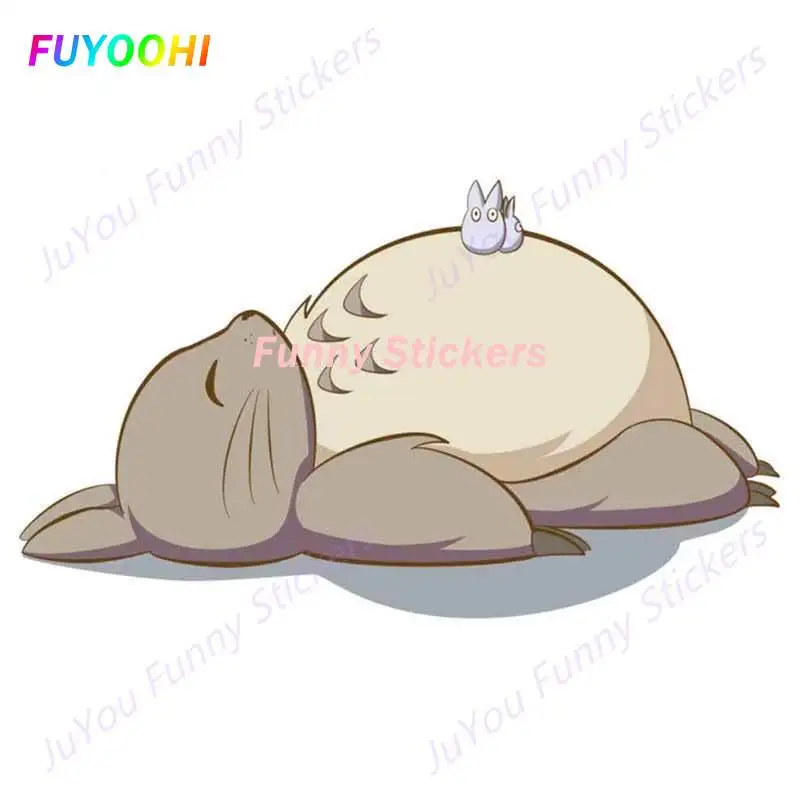 

Забавные наклейки FUYOOHI, внешние аксессуары, наклейки для автомобиля в стиле Мой сосед Тоторо, украшение автомобиля, наклейка на окно