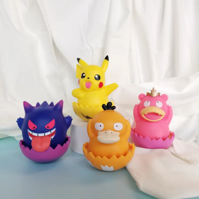 

Pokemon Anime Figures Gengar Pikachu PVC Action Figure Doll Model Kids Bedroom Desk Does Not Fall Down Ornaments Child Toy Gifts
