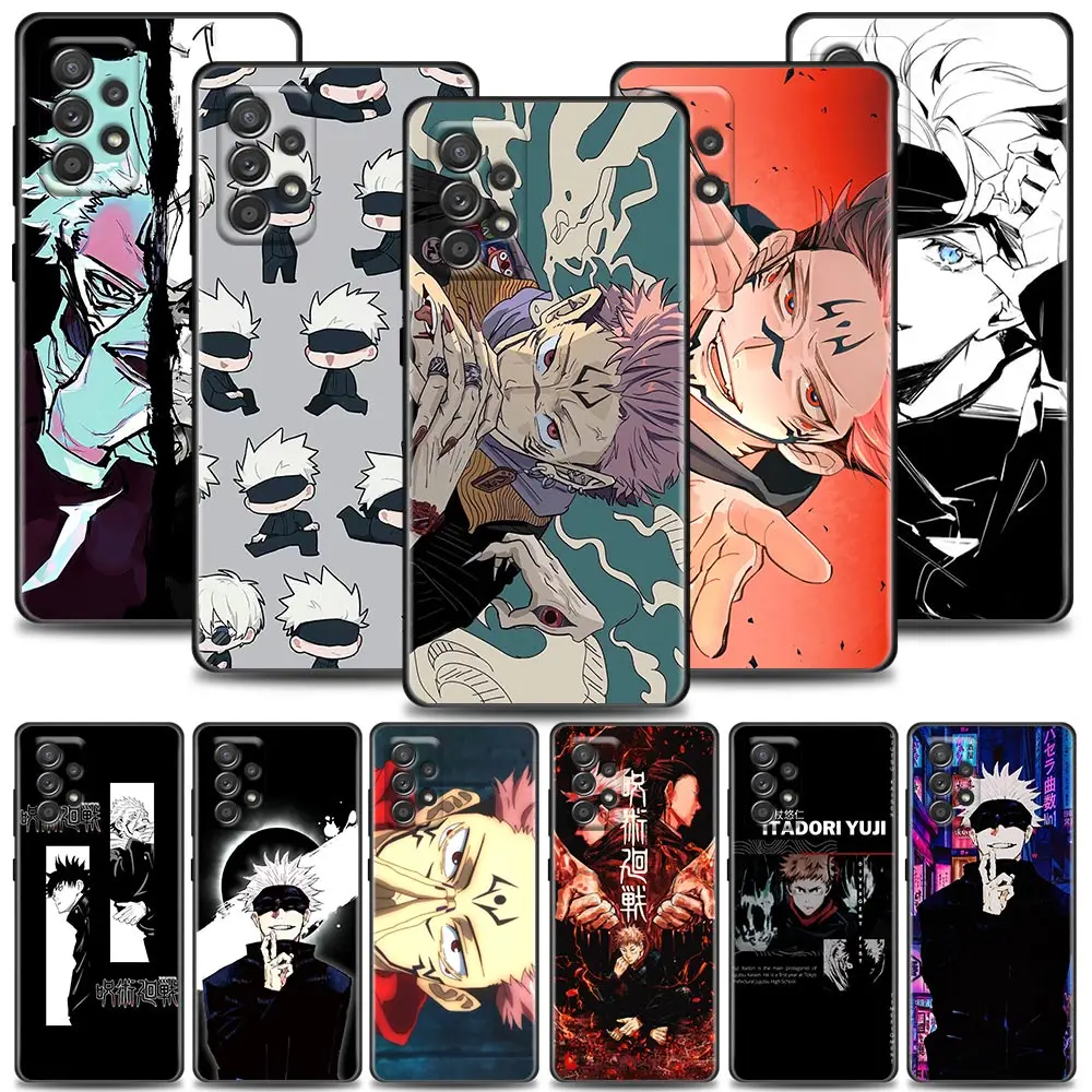 

Funda Case for Samsung A73 A53 A33 A23 A52 A72 A22 A32 A12 A42 A71 A51 A91 A41 A31 A21S 4G 5G Case Coque Jujutsu Kaisen Merch
