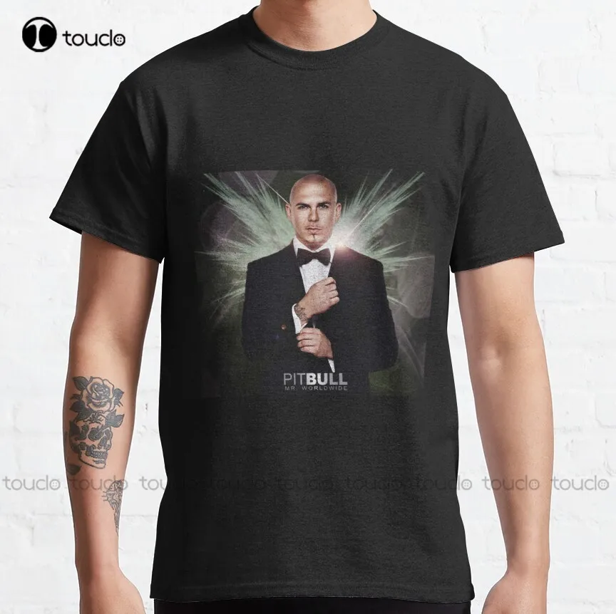 

Pitbull Mr.Worldwide Classic T-Shirt Pitbull Singer T Shirts For Men Fashion Fashion Creative Leisure Funny T Shirts Xs-5Xl New