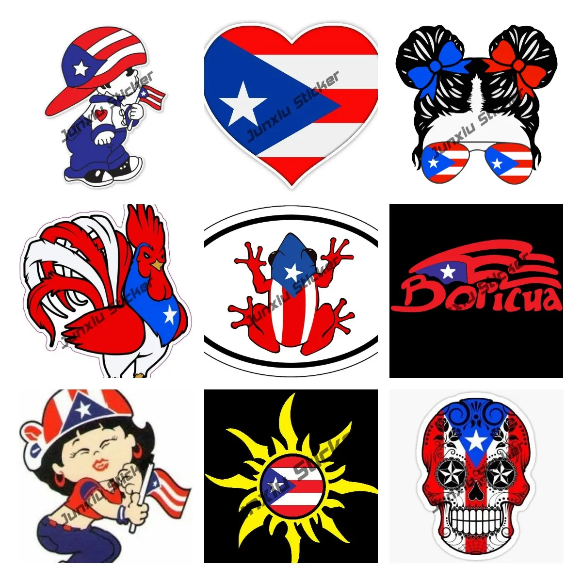 

Пуэрториканская принцесса, автомобильная наклейка, пуэрториканская лягушка, петух, PR, автомобильная наклейка, новая версия, гоночный мотокросс, Виниловая наклейка, высечка