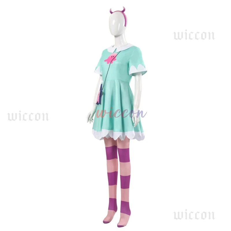 Косплей костюм Звезда Бабочка зеленый