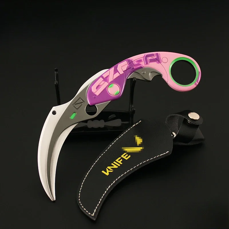 17 см Valorant Weapon Karambit Velocity Claw Knife Melee Металлическая модель оружия Игровая периферия