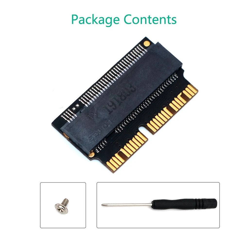 Адаптер M.2 NGFF AHCI NVMe SSD преобразователь адаптер 12 + 16pin для MacBook 2013-2017 NVME