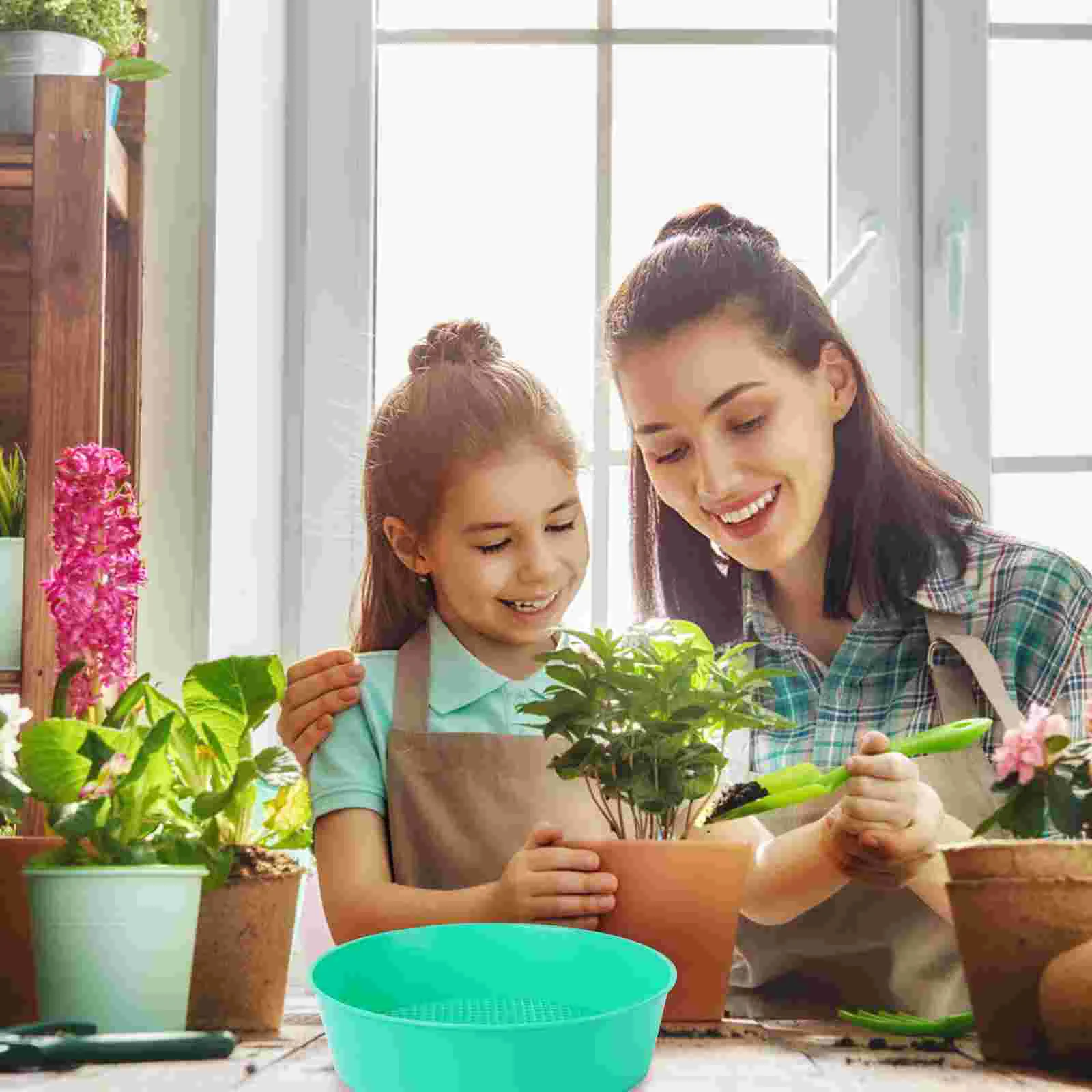 Садовое сито пластиковая загадка для компоста почвы каменной сетки садовый