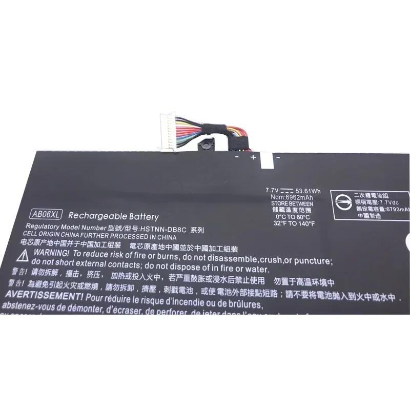 2024 Новый аккумулятор AB06XL для Hp ENVY 13-AD019TU AD020TU AD106TU AD108TU HSTNN-DB8C 921408 -2C1 921438 -855