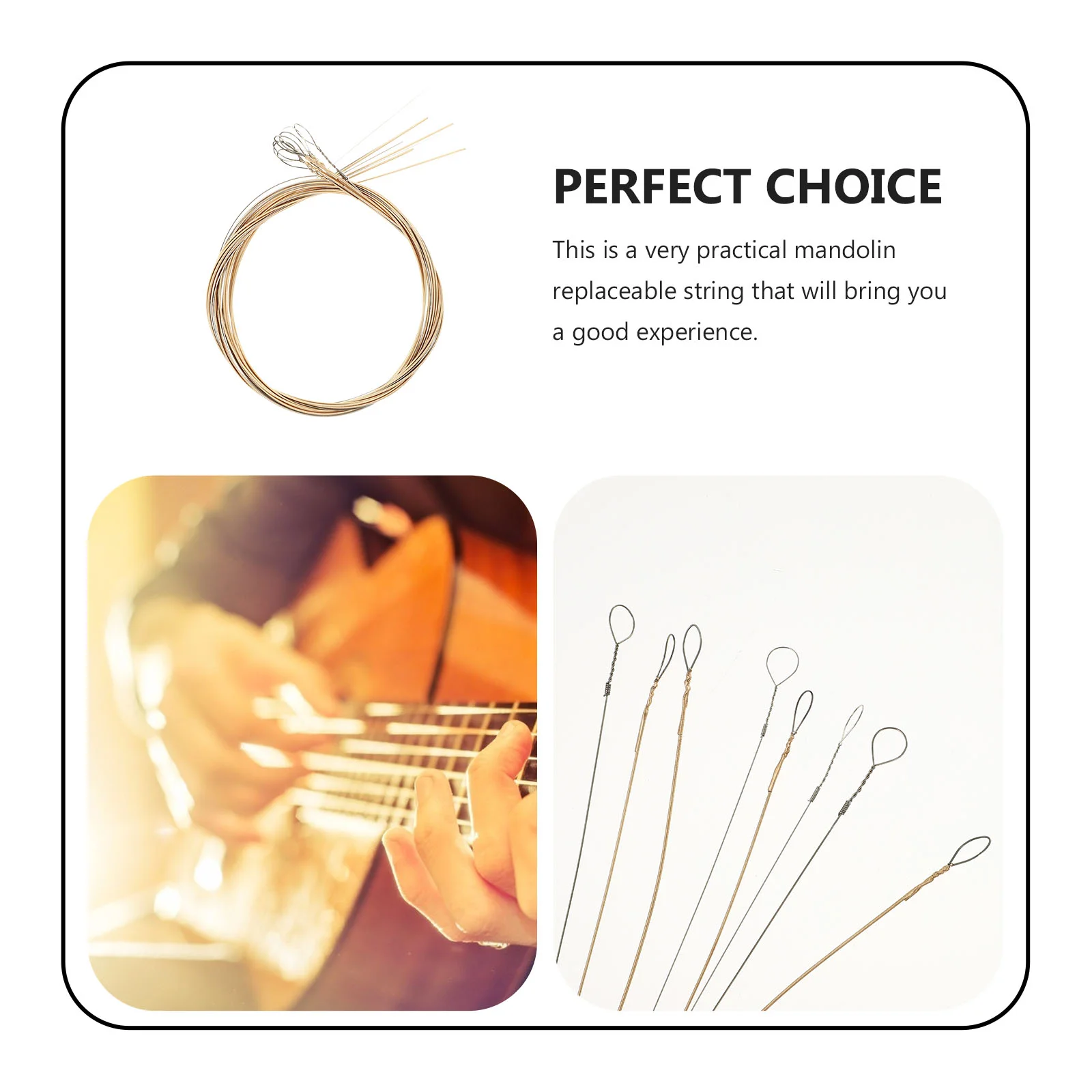 8 шт. струны мандолины для гитары Barbante сменные аксессуары замена деталей