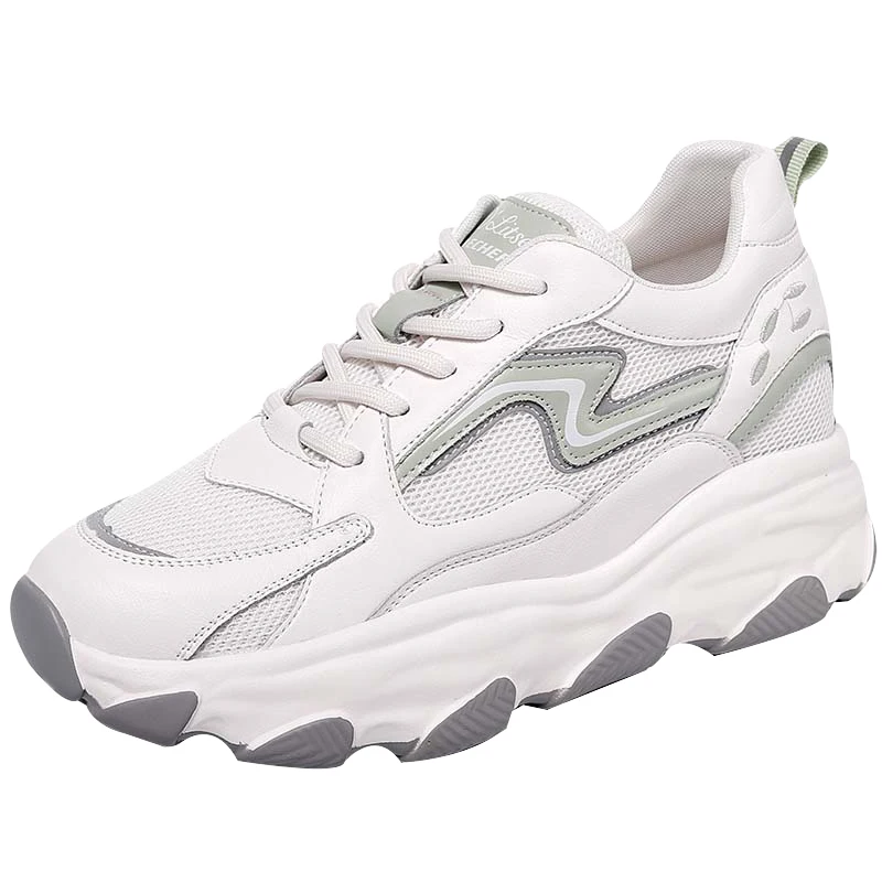 Женские беговые кроссовки из натуральной кожи дышащая Спортивная обувь для бега