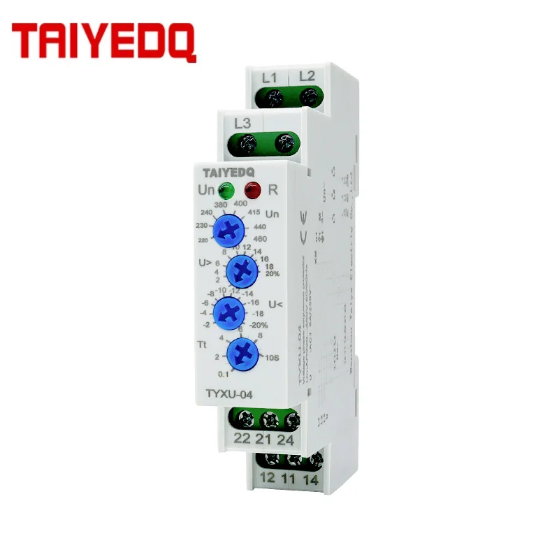 

TYXU-04 реле управления трехфазным напряжением, защита от пониженного напряжения
