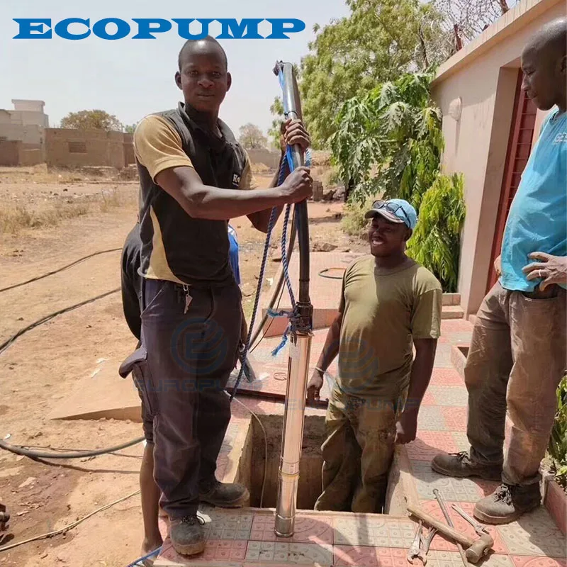 Гибридный солнечный насос 180 л. С. автоматический переключатель SS304 Impel 4 дюйма