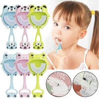 soft silicone u shape toothbrush with holder 2 12years old baby oral 360%c2%b0 cleaning childrens toothbrush oral care beauty health