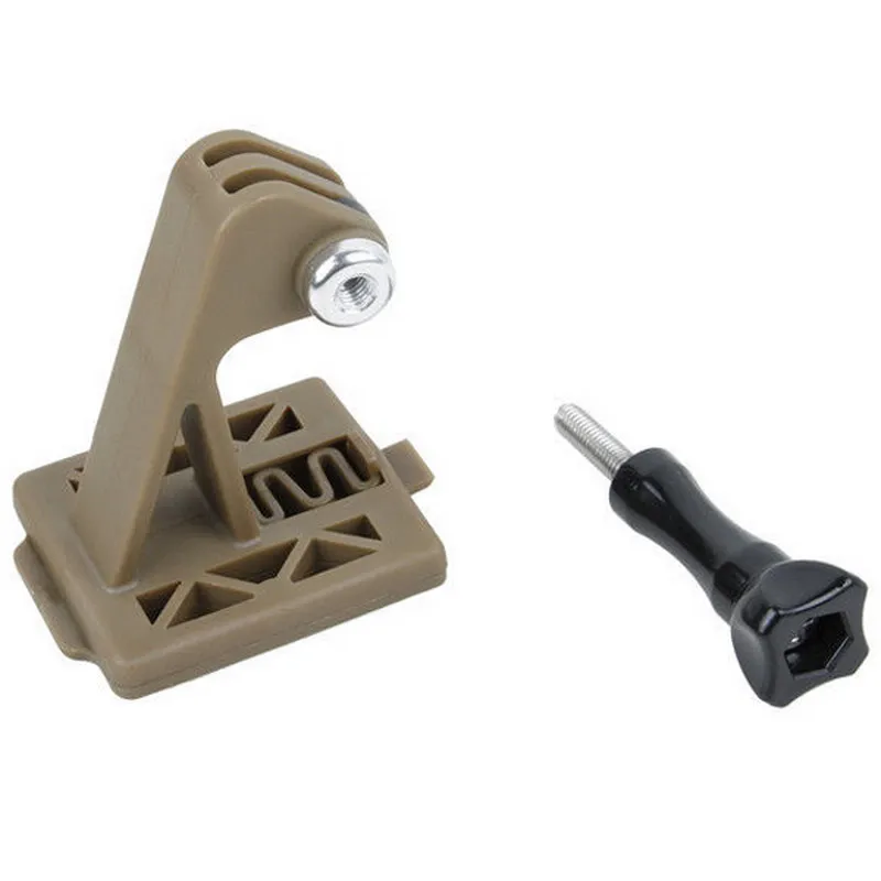 

Tactical Helmet Mount for Gopro xiaoyi 4k Excavator ARM Mount NVG Helmet Base Bracket Black Tan for SJCAM