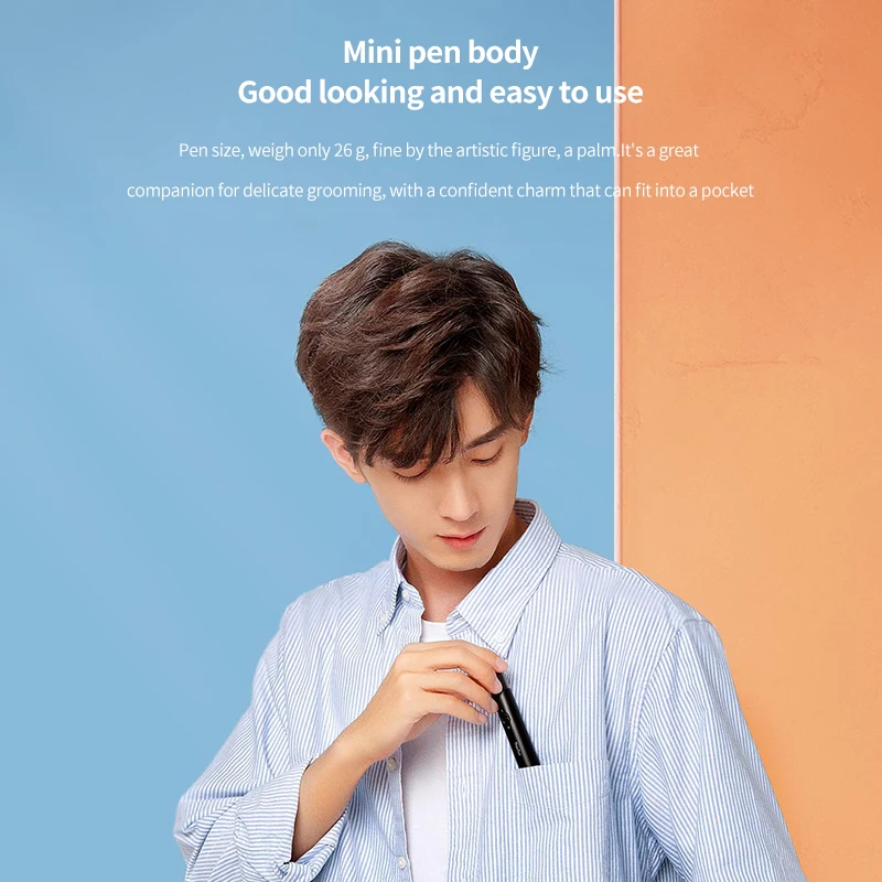 HUANXING Мини Электрический Носовой Триммер Портативный Бритва для Ушей и Околоушных Волос, Водонепроницаемый, Безопасный Очиститель, Инструмент для Удаления Волос у Мужчин.