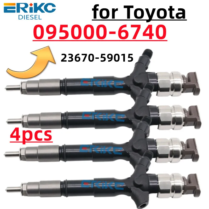 Топливная форсунка 095000 -9770 -6740 23670-59015 подходит для Toyota Landcruiser 1KD-FTV