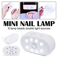 mini nail drying lamp uv led light 15w nail lamp usb rechargeable fast curing nail dryer for all gels manicure tool