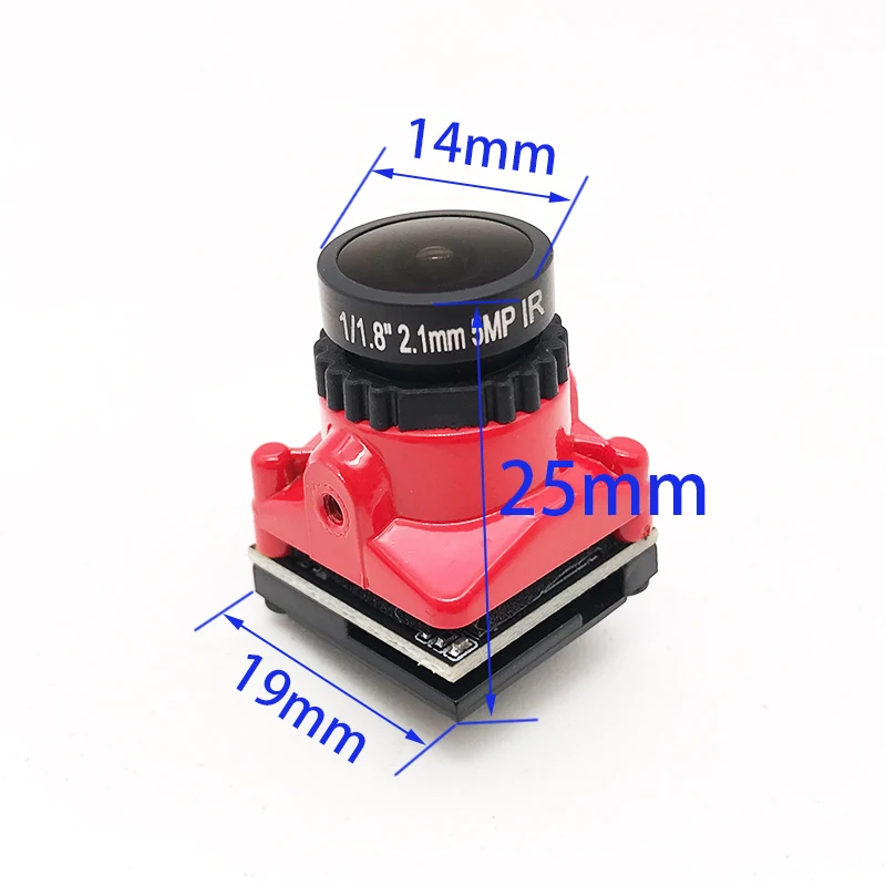 Микросхема Cmos 1/1.8 2.1 ТВЛ Мини FPV камера мм Мощность объектива 5 в-40 в PAL/NTSC с OSD