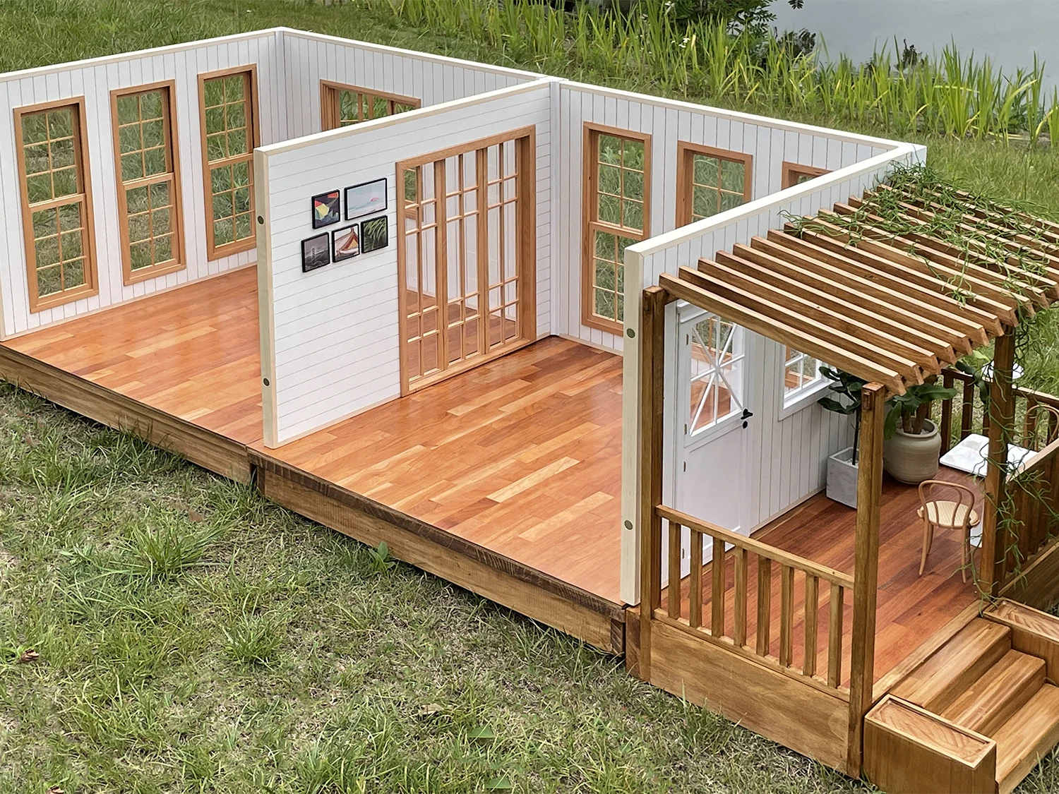 Продажа 1/6 миниатюрная напольная плитка для кукольного домика, напольная плитка, доступная с обеих сторон