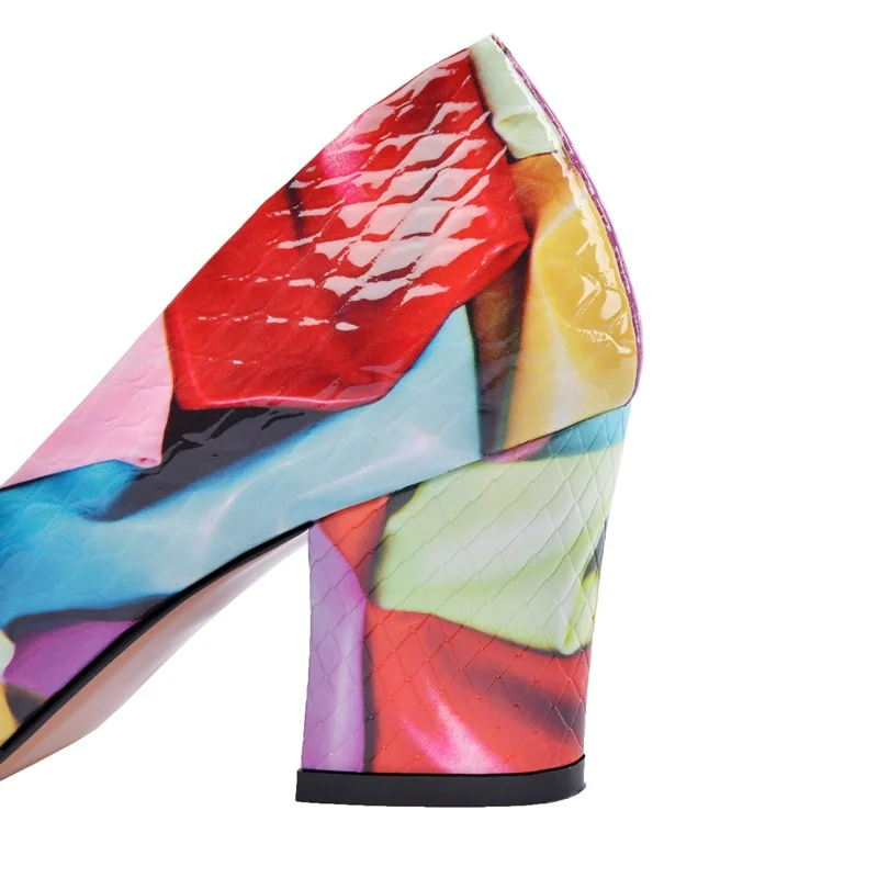 ZVQ Office Women Pumps Genuine Leather 2022 Autumn New Fashion Round Toe High Heels Slip-on Shoes Drop Shipping Size 33-40